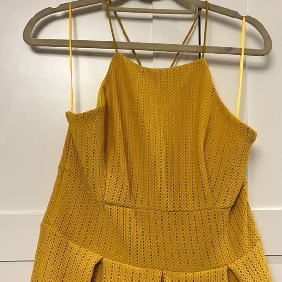Twik mustard yellow gorgeous dress size small - Picture 3 of 9